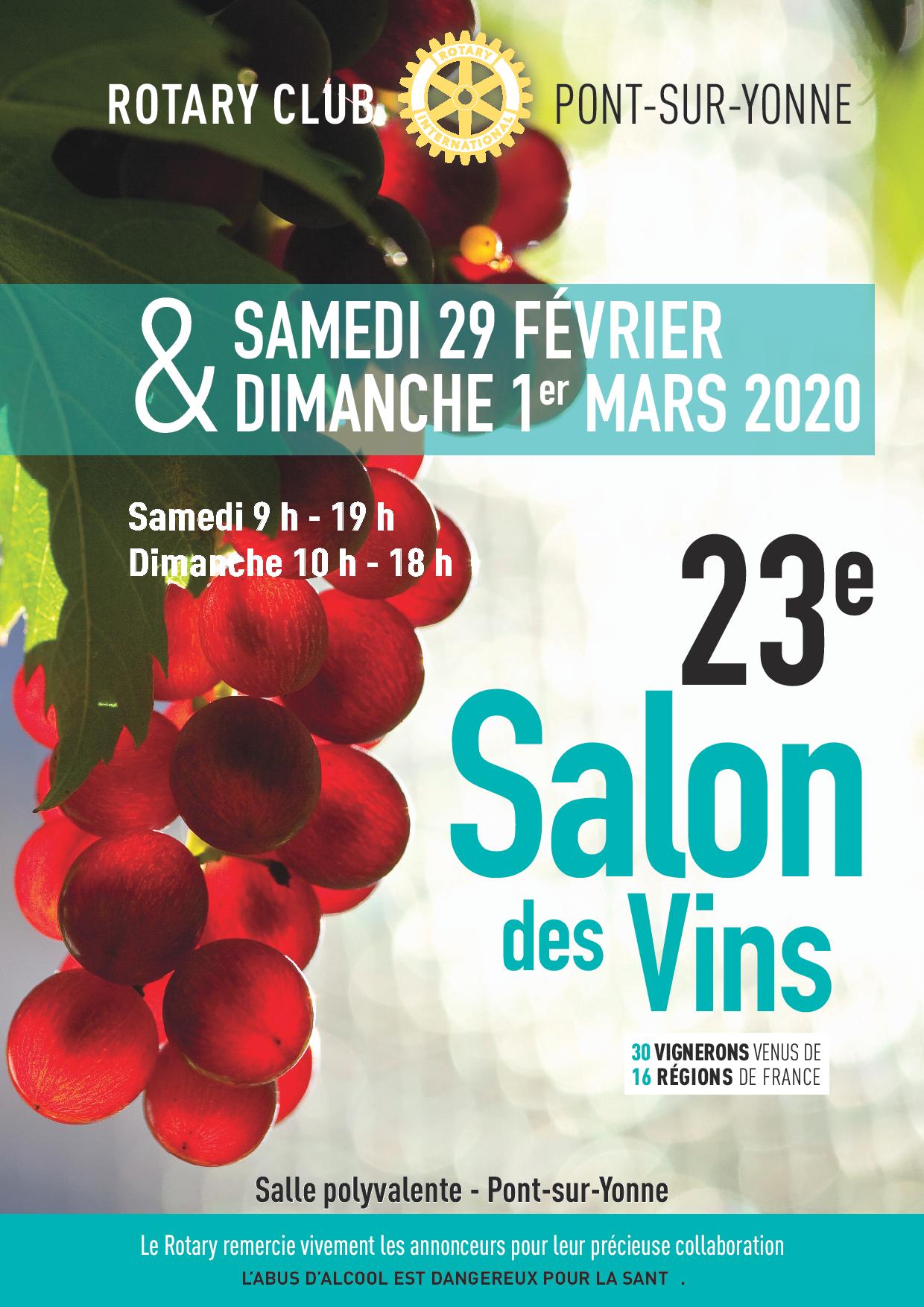 16e Salon des vins / Salle polyvalente - Pont-sur-Yonne - Sens et 16e Salon des vins / Salle polyvalente - Pont-sur-Yonne - Sens et