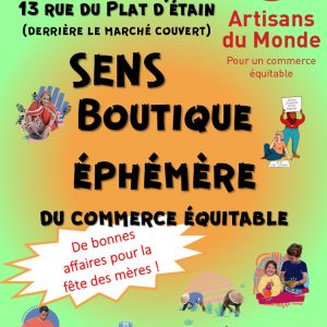 Boutique éphémère du commerce équitable