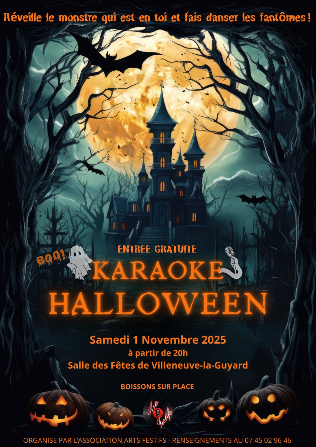 01.11-Karaoké Halloween Villeneuve la Guyard