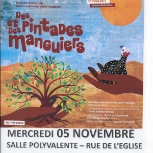 Des pintades et des manguiers