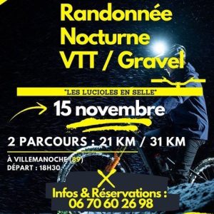 1ère randonnée nocturne VTT