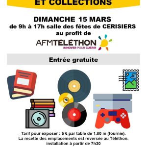 Bourse aux livres, CD, DVD, jeux-vidéos et collections