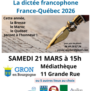Dictée francophone France-Québec