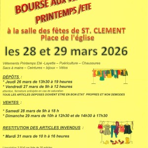 Bourse aux vêtements