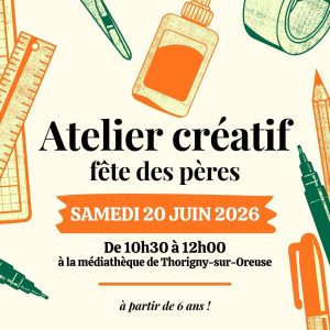 Atelier créatif spécial fête des pères