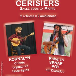 Concert 2 artistes, 2 ambiances