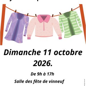 Bourse aux vêtements, jouets et puériculture