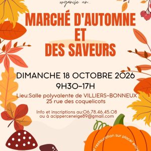 Marché d&rsquo;automne et des saveurs