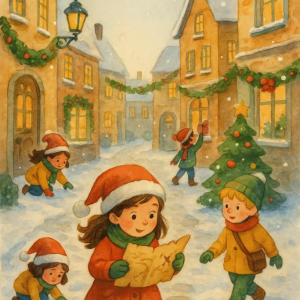 Chasse au trésor de Noël : La carte du Père Noël