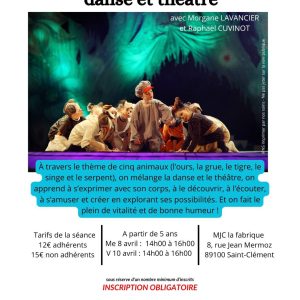 Stage expression corporelle danse et théâtre