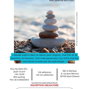 Stage vacances sophro-balade
