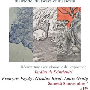 Rencontre avec les artistes  François Feydy – Nicolas Bical – Louis Genty  et vente