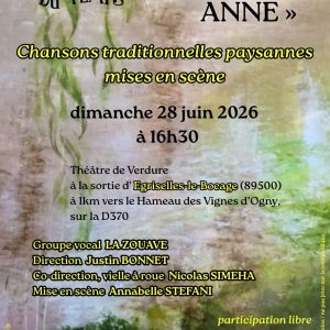 Je suis Anne, chansons paysannes traditionnelles