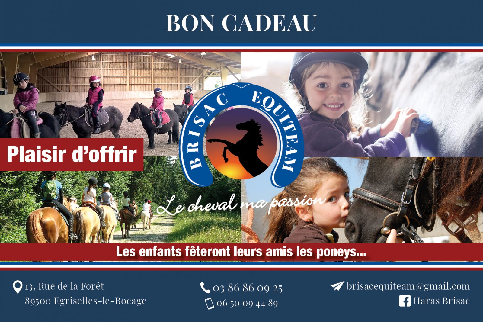 bon cadeau, cheval, équitation