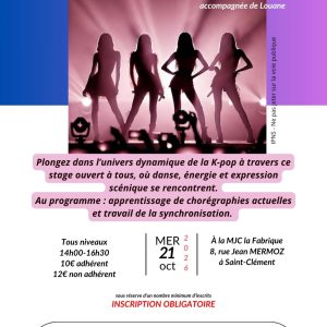 Stage de danse K-pop