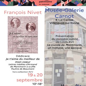 Conférence et dédicace sur le ministre oublié de Louis XVI, par François Nivet