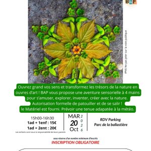 Stage Atelier nature et créativité