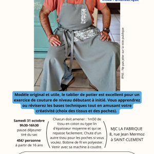 Stage de couture – Tablier de potier