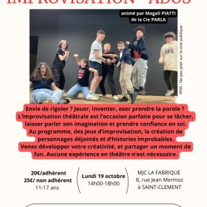 Stage improvisation « ados »